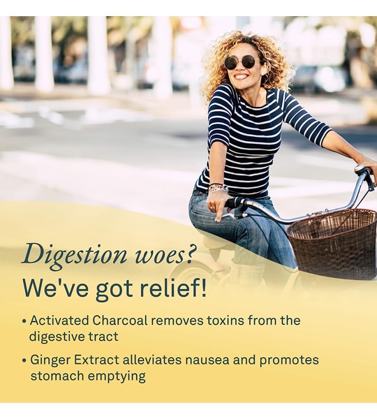 Organika Digest Relief 90 Vegetable Capsules Activated Charcoal with